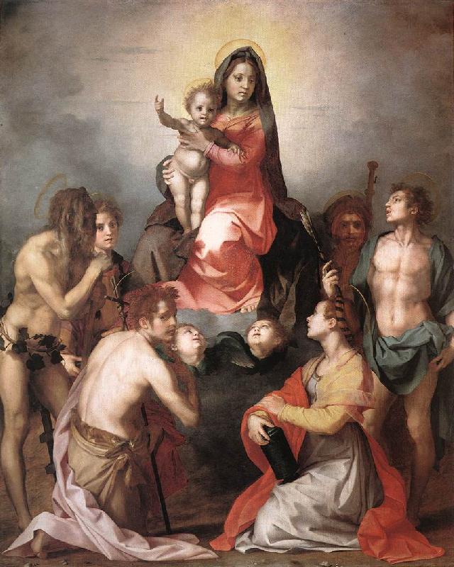 Andrea del Sarto Madonna in Glory and Saints